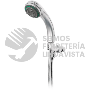 49432 R-018 REGADERA DE TELEFONO 3" 5 FUNCIONES CON SOPORTE FOSET AQUA