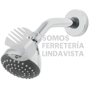 45789 R-201 REGADERA REDONDA 3-1/4" BRAZO Y CHAPETON ACERO INOX AERO FOSET