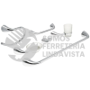 49640 AEA-7000 JUEGO DE 6 ACCESORIOS PARA BAÑO METALICOS FOSET AERO