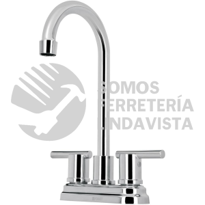 49930 ELM-43 MEZCLADORA CROMO 4" PARA LAVABO CUELLO TIPO BAR ELEMENT FOSET