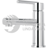 49928 ELM-45 MONOMANDO CORTO CROMO PARA LAVABO FOSET ELEMENT