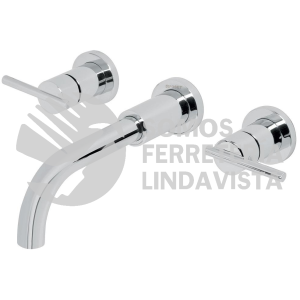 49927 ELM-92 MEZCLADORA CROMO DE PARED PARA LAVABO FOSET ELEMENT
