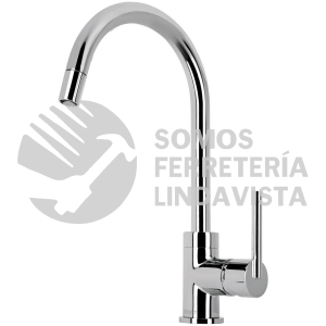 49914 ELF-82 MONOMANDO CROMO NARIZ RETRACTIL PARA FREGADERO ELEMENT FOSET