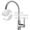 49915 ELF-83 MONOMANDO CROMO CUELLO ALTO PARA FREGADERO FOSET ELEMENT
