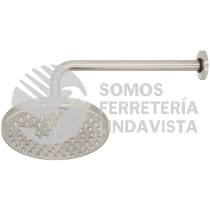 45577 R-208N REGADERA SATIN 8" PLATO REDONDO CON BRAZO FOSET ELEMENT