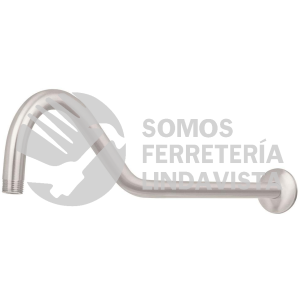 44509 BCH-720N BRAZO Y CHAPETON TIPO GANCHO PARA REGADERA 50 CM SATINADO FOSET