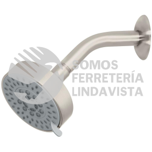 45168 R-202N REGADERA SATIN 4"CON 5 FUNCIONES CON BRAZO FOSET ELEMENT