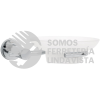 49669 ELA-74 JABONERA METALICA CROMO CON PLATO DE VIDRIO FOSET ELEMENT