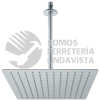 45775 R-312 REGADERA CROMO 12" PLATO CUADRADO DELGADO CON BRAZO RIVIERA FOSET