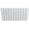 45779 R-308S REGADERA CROMO 8" PLATO CUADRADO DELGADO SIN BRAZO RIVIERA FOSET