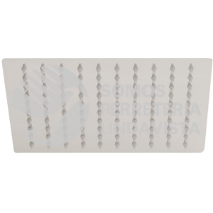 45780 R-308SN REGADERA SATIN 8" PLATO CUADRADO DELGADO SIN BRAZO RIVIERA FOSET