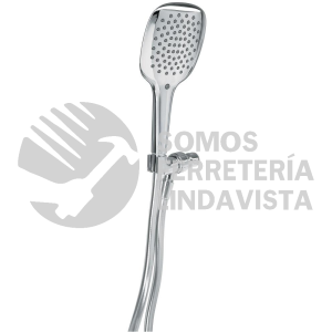 45785 R-013 REGADERA CROMO DE TELEFONO CON SOPORTE FOSET RIVIERA