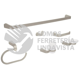 45226 RIA-7000N JUEGO DE 6 ACCESORIOS PARA BAÑO ACABADO SATIN RIVIERA FOSET
