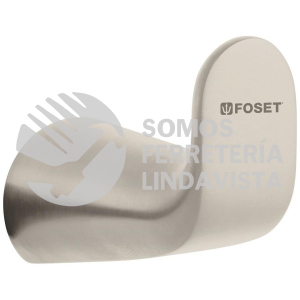 45219 RIA-73N GANCHO SENCILLO DE LATON ACABADO SATIN PARA TOALLA RIVIERA FOSET