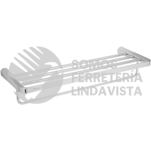 45210 RIA-78 REPISA DE LATON PORTATOALLA EN ACABADO CROMO FOSET RIVIERA