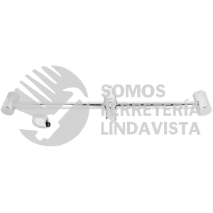 45090 AR-02 BARRA MURAL CON CODO CROMO FOSET RIVIERA