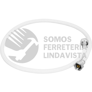 45316 FFR-100B MANGUERA LAVABO/FREGADERO VINILO BLANCO 1/2"X1/2" 100 CM FOSET