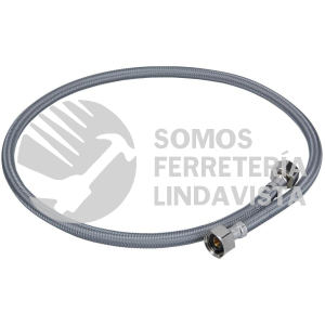 49529 FFR-100V MANGUERA LAVABO/FREGADERO VINILO GRIS 1/2" X 1/2" 100 CM FOSET