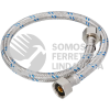 49121 FFR-55 MANGUERA PARA LAVABO/FREGADERO ALUMINIO 1/2" X 1/2" 55 CM FOSET