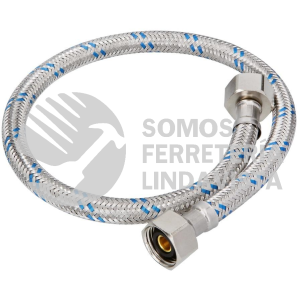 49121 FFR-55 MANGUERA PARA LAVABO/FREGADERO ALUMINIO 1/2" X 1/2" 55 CM FOSET