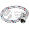 26020 FLA-40P MANGUERA LAVABO/FREGADERO ALUMINIO 1/2" X 1/2" 40 CM FOSET