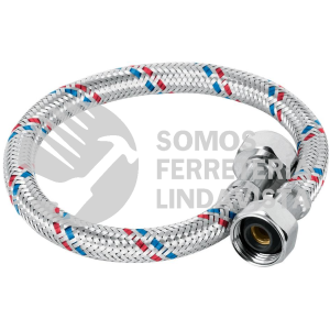 26020 FLA-40P MANGUERA LAVABO/FREGADERO ALUMINIO 1/2" X 1/2" 40 CM FOSET