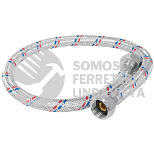 26021 FFR-55P MANGUERA LAVABO/FREGADERO ALUMINIO 1/2" X 1/2" 55 CM FOSET