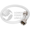 45314 FWC-50B MANGUERA PARA WC VINILO BLANCO 1/2" X 7/8" 50 CM FOSET