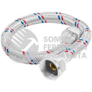 26022 FWC-35P MANGUERA PARA WC ALUMINIO 1/2" X 7/8" 35 CM FOSET