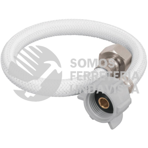 45311 FWC-P35B MANGUERA WC VINILO BLANCO 1/2"X7/8" 35CM CONECTOR PLASTICO FOSET