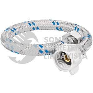 49511 FWC-P35 MANGUERA WC ALUMINIO 1/2" X 7/8" 35 CM CONECTOR PLASTICO FOSET