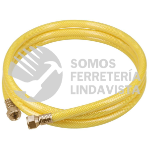 45011 MGA-20 MANGUERA PARA GAS 3/8" FLEXIBLE AMARILLA DE 2 M C/CONEXION FOSET