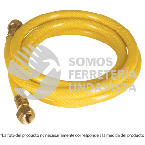 45014 MGA-50 MANGUERA PARA GAS 3/8" FLEXIBLE AMARILLA DE 5 M C/CONEXION FOSET