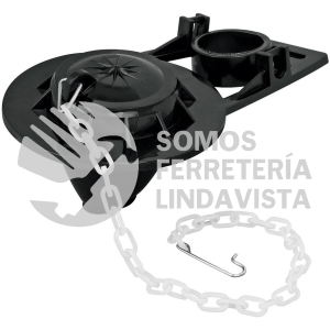 49346 SA-006 SAPO DE 2" DE PVC PARA WC AZUL CON CADENA PLASTICA FOSET