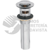 49984 CE-206 CONTRA P/LAVABO CON REBOSADERO SISTEMA PUSH CROMO 1-1/4" FOSET