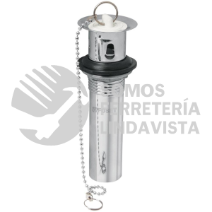 49982 CE-204 CONTRA P/LAVABO C/REBOSADERO TAPON Y CADENA CROMO 1-1/4" FOSET