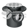 45301 CO-23 COLADERA DE HIERRO DE UNA BOCA PARA PISO REJILLA INOX FOSET