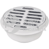 49616 COL-51 COLADERA DE ABS CON REJILLA CROMADA 5" 1/4 DE VUELTA FOSET