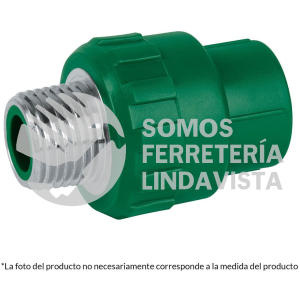 49880 CV-612 ADAPTADOR PPR 3/4" MACHO CON INSERTO METALICO FOSET