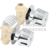 45046 CPVC-052 CAJA CON 2 LLAVES DE EMPOTRAR DE CPVC PARA REGADERA FOSET