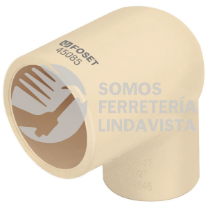 45085 CPVC-521 CODO REDUCCION 90 GRADOS DE CPVC DE 3/4" X 1/2" FOSET