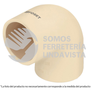 45084 CPVC-563 CODO 90 GRADOS DE CPVC DE 1" FOSET