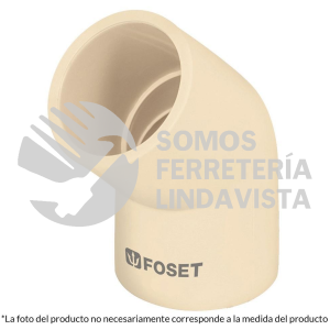 45088 CPVC-863 CODO 45 GRADOS DE CPVC DE 1" FOSET