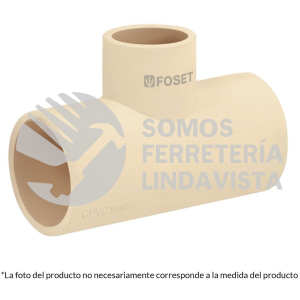 45069 CPVC-761 TEE SENCILLA DE CPVC 1/2" FOSET