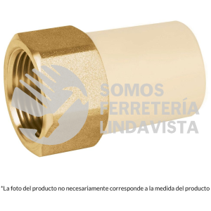 45107 CPVC-641 ADAPTADOR HEMBRA DE CPVC 1/2" CON INSERTO METALICO FOSET