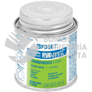 49561 PPVC-90 CEMENTO PARA PVC EN BOTE DE 90 ML BAJA PRESION FOSET