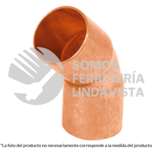 49730 CC-863 CODO 45GRADOS DE COBRE DE 1" FOSET