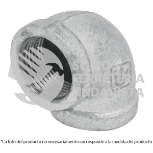 47559 CG-503 CODO 90GRADOS ACERO GALVANIZADO DE 1" FOSET