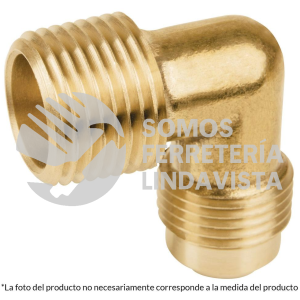 47401 CLG-512 CODO TERMINAL A 90GRADOS DE LATON 3/8 X 3/8" FOSET
