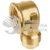 47405 CLG-523 CODO PARA ESTUFA A 90GRADOS DE LATON DE 1/2 X 1/2" FOSET